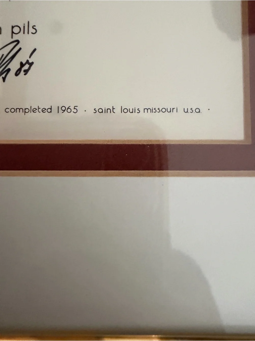 St. Louis The Arch' Wall Art Print. John Pils. Gold Frame